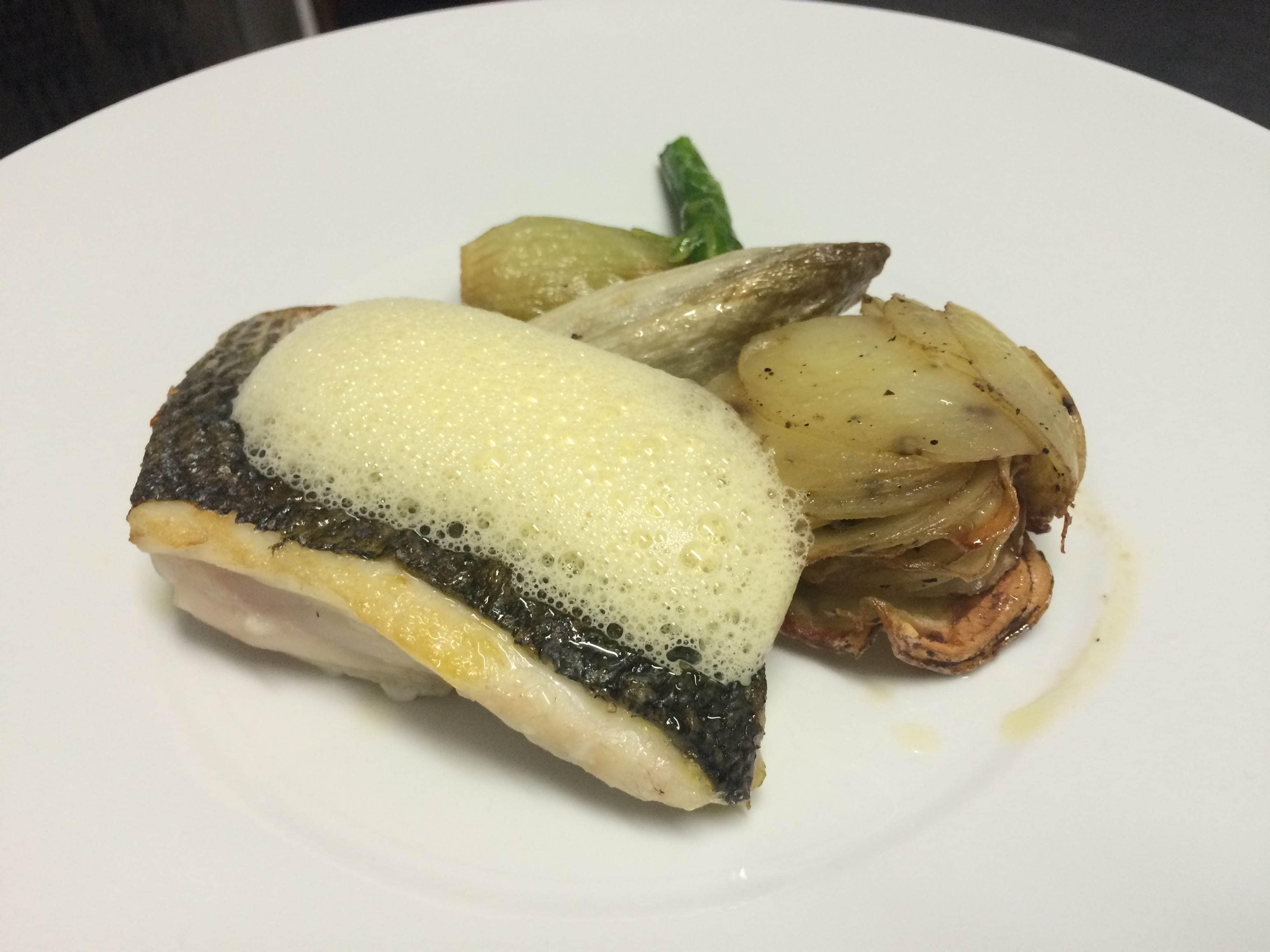 picture of a fancy dinner from a bnb in france